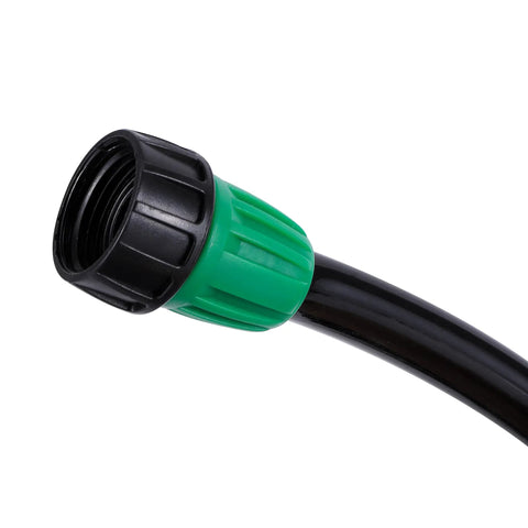 Close-up of 4 Pack Three Quarter to One Half Inch Faucet Adapter for Drip Irrigation Hose and Tubing US Standard Easy Hookup.