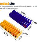 Two Pack Must Have Pliers Organizer Rack With Ten Slot Holder Extendable Drawer Storage Accessory With Non Slip Rubber Base Dimensions