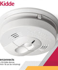 Hardwired Smoke And Carbon Monoxide Detector Interconnected Combo Alarm With Battery Backup Two Pack Voice Alerts LED Indicators