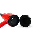 Portable Car Dryer Air Blower With Two Nozzles For Fast Touchless Drying And Cleaning, shown in red with detachable nozzle.
