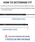 Premium Heavy Duty Liftgate Struts For 2007 To 2014 Chevy Tahoe Yukon Suburban Escalade Smooth Gas Pressure trunk struts dimensions