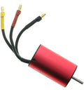 2845 5900KV Brushless Sensorless RC Car Motor red casing and wires for 1 12 and 1 14 scale cars high torque CNC aluminum heatsink