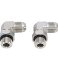 Built Like A Tank Heavy Duty Hydraulic Fitting 90 Degree Elbow Adapter 3/8 Inch 37 Flare Male To Sae Orb Male Connector Steel Build For Tough Jobs On Farm Tractors And Construction Equipment Where You Need A Solid No Leak Connection Every Single Time, steel elbow fittings