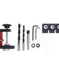 3 In 1 Aluminum Pocket Hole Jig Kit With Dowel Guide For 8mm 10mm And 15mm Drill Openings, adjustable depth and alignment