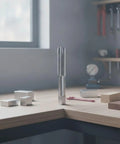 Heavy Duty Hand Tap With Square Drive For M16 Threads Pro Grade Tool For Workshop And Machinists Daily DIY Projects Stainless Steel Construction Delivers Smooth Precise Threading And Long Lasting Performance, stainless steel M16 hand tap on workbench