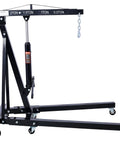 Heavy Duty 2 Ton Folding Engine Hoist Shop Crane With Hydraulic Pump And Six Swivel Casters For No Sweat Home Garage Lifts.