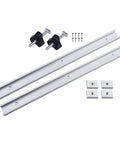Aluminum Alloy T Track Rail Set With Sliders And Handles For Woodworking Jigs Fixtures Drill Press Tables And Router Tables M6 And M8 T Bolts