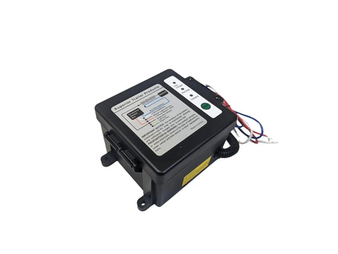 Side Load Trailer Breakaway Kit With 12V 5Ah Battery Built In Charger LED Charge Indicator Battery Box And Wiring For Electric Trailer Brakes Plug And Play Easy Install DOT Requirements black battery box with wiring and LED indicator