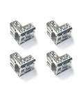 Beefed-Up Middle Frame Insert Reinforcement For T50 Agricultural Drone Chassis OEM Style Replacement Part YC.JG.QX003017.04, silver aluminum