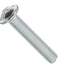 Close-up of a silver screw for Metal Cabinet Handles 2 Pack Zinc Alloy Drawer Pulls for Closet and Dresser Replacement Furniture Knobs