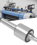 High Accuracy Triple Bearing Live Center For Metal Lathe Turning With Dustproof Seal in front of blue CNC lathe machine