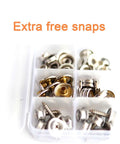 Extra free snaps for Heavy Duty Snap Fastener Pliers Set With Adjustable Setter And 3 Interchangeable Dies for DIYers