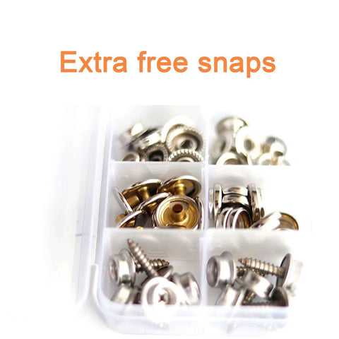 Extra free snaps for Heavy Duty Snap Fastener Pliers Set With Adjustable Setter And 3 Interchangeable Dies for DIYers