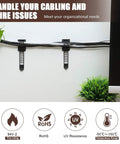 Neat Adhesive Cable Management Clips And Zip Ties Kit 50 Pcs Adjustable Nylon Wire Clips And Clamps Organizer