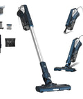 Lightweight Corded Stick Vac With Handheld Conversion For Quick Household Tidy Ups Powered By A Workhorse Motor That Nails Every Mess Swivels Flawlessly While You Scrub Away Floor Grime, showing vacuum and attachments.