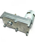 Super Cool DC Geared Motor GF-775 with metal casing and fixed gear, perfect for DIY builds and robotics.