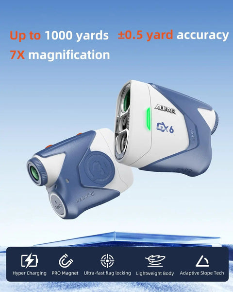 Dope Golf Rangefinder With Slope And Replaceable Charging 1000 Yard Laser Range 7X Magnification Flag Pole Lock Magnetic
