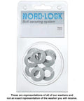 Delta Protekt Steel Wedge Locking Washers For M10 Bolts Vibration Resistant Safety Washers With Zinc Flake Coating And Enlarged Outer Diameter 10 Pairs Per Pack in clear packaging