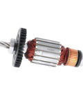 Solid As A Rock Circular Saw Armature Assembly To Restore Motor Kick And Deliver Smooth Rotation With Premium Quality Parts Built Like A Tank For Job Sites, showing copper windings and core shaft.