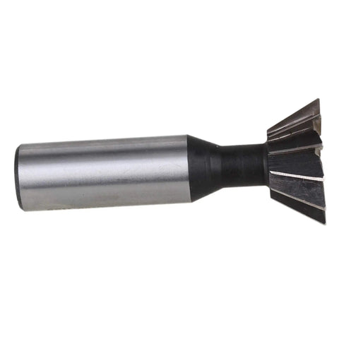 Beefy 30mm Diameter HSS Double Edged Dovetail End Mill Tool With 12 Flutes For Metalworking 16mm Shank 60 Degree Cutter In Silver Finish Pro Grade For Mold Steel Cast Iron Carbon Steel And Alloy Steel