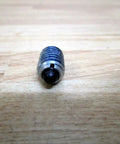 Workhorse Stubby Plunger Kit With 5/8 Inch Npt Ports Solid Steel Body close-up of hydraulic punch tool component on wooden surface