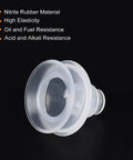 Clear Silicone Vacuum Sucker Cup Pad With Gasket For Industrial Use 4mm ID 27mm OD displayed against black background