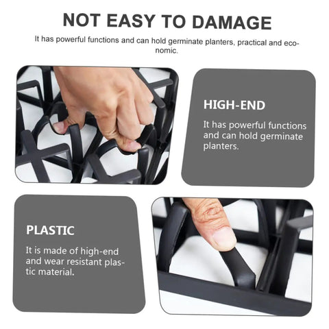 Five Pack Nursery Pot Brackets Durable Planting Trays Racks For Seedling Germination Perfect For Home Garden Greenhouse Seed Starter Kit And Veggie Grow Space