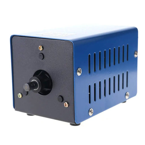 Grab And Go Crank Powered 20W Portable Power Generator with USB Charging, black and blue, showing crank handle and anti-slip feet.