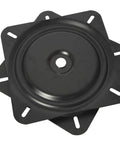 Heavy Duty Bar Stool Swivel Plate Replacement For Recliner Chairs, 6 Inch, 360 Degree Rotation, black steel with ball bearings