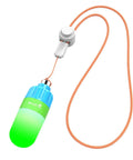 Scuba Dive Signal Light With Flashing And Constant Modes High Visibility 360 Degree Underwater Marker Beacon For Night Dives Mini Tank Light For Underwater Safety Green shown with a cord.