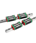 Awesome High Precision Linear Guide Rail Kit With SFU1605 Ball Screw And Four HGH20CA Carriage Blocks For 2450mm Length Smooth Motion And Low Friction DIY CNC Projects Or Custom Builds Need Zero Maintenance And Easy Install For Serious Makers, four carriage blocks on rails