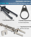 Three Piece Outboard Bearing Carrier Puller Set With Fuel Filter Water Separator Wrench For Yamaha Johnson Evinrude Mercury Honda MerCruiser Marine Engines