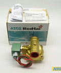 Heavy Duty One Inch Npt Solenoid Valve For Water Control 5 To 150 Psi Range 120 Volt Ac Energized Coil Red Cap Housing with instructions