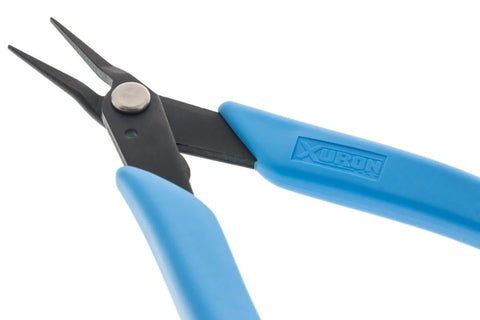 Precision Tweezer Nose Pliers With Radiused Non Marring Tips For Delicate Wire Under 1 Mil, Sharp Tip Alignment, Durable Steel Construction