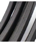 Close-up of Heavy Duty Built Tough V Belt For 3D Printers And Engineering Gear V80 Rubber Belt with textured surface