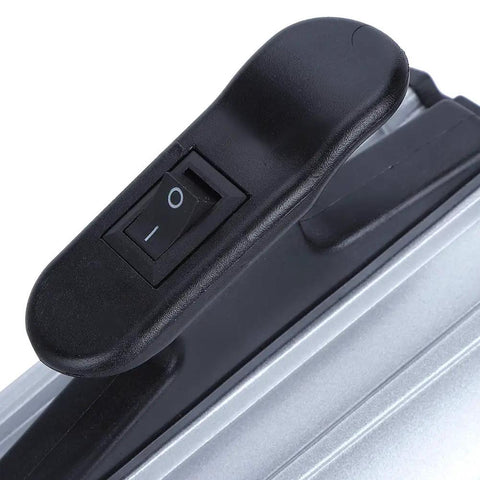 Heavy Duty 12W 24V Waterproof Led Shop Light switch detail with rugged aluminum casing for reliable use in workshops.