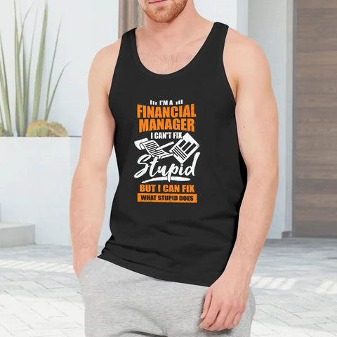 Fire Mens Motorcycle Mechanic Tank Top Hella Soft 100 Percent Cotton Muscle Tee in black, sleeveless, for casual wear.
