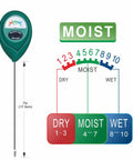 Super Handy No Guesswork 304 Stainless Steel Soil Moisture Meter with Instant Read Hygrometer and Moisture Scale