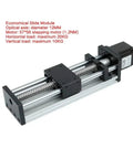 Rock Solid Linear Guide Ball Screw Sliding Table With 50 To 400 Millimeter Stroke for XYZ Axis Motion Control NEMA 23 compatible