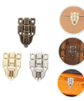 Vintage Hasp Buckles Set 15Pcs for Jewelry Boxes Durable Draw Latch Hardware Antique Finish in bronze, gold, and silver