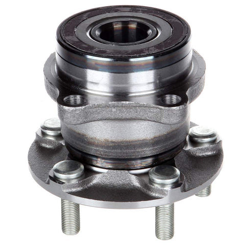 Rear Right Wheel Hub and Bearing Assembly for 2010-2014 Outback and 2013-2014 WRX STI, 5-Lug, Non-ABS, metal construction, front view