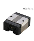 High Precision PMI Linear Guideway Carriage For CO2 Laser Cutting Machine Universal Metal Parts MSB15S, shown in detailed close-up view.