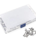 Durable 304 Stainless Steel Hex Socket Head Cap Screws With Nuts Set 360 Piece Assortment Sizes 2-56 4-40 6-32 UNC