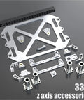 Upgrade Your 3D Printer Rig With This Heavy Duty All Metal CNC Machined Z Axis Bracket Compatible With Vzbots Vz330 showing all Z axis accessories.