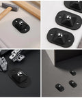 12 Pack Self Adhesive Black Mini Caster Wheels With 360 Degree Swivel Low Profile Kitchen Appliance Rollers installed on surfaces.