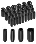 500Pcs Black Vinyl Rubber End Caps Kit With Multiple Sizes For Screws And Threads To Keep Dust Out And Protect From Rust On Metal Rods While Slowing Down Family Cuts And Scratches All Around, assorted caps