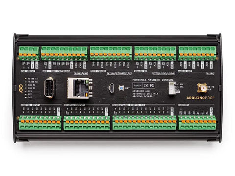 Portenta Machine Control Industrial Beast Controller for Automation Robotics and IoT with connectors and ports visible