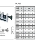 Heavy Duty Beefy Manual Bench Vise For CNC Mill And Welding Setup Rock Solid Swivel Base With Quick Swap Jaws precision tool vise diagram.