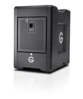 Top Shelf 16Tb Thunderbolt Portable Solid State Drive Raid Array Featuring Ev Bay Adapter and Knockout Two Point Eight Terabyte Velocity side view
