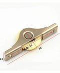 Heavy Duty V Groove Wheel With Silent Nylon Caster For Slick Sliding Door Track Operation Top Pick For Cabinet Wardrobe Window Hardware Upgrade Small iron frame pulley with nylon wheel, dimensions shown.